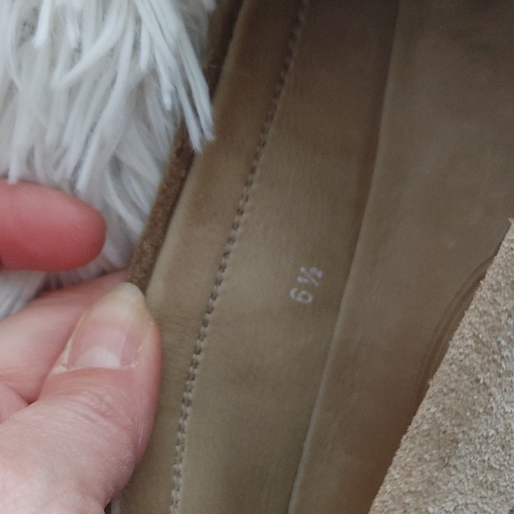 TOD'S Suede soft taupe beige mens loafers slip on 6.5 - Picture 12 of 16